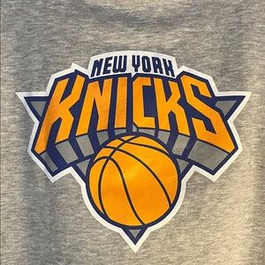Logo Athletic New York Knicks Gray T-Shirt